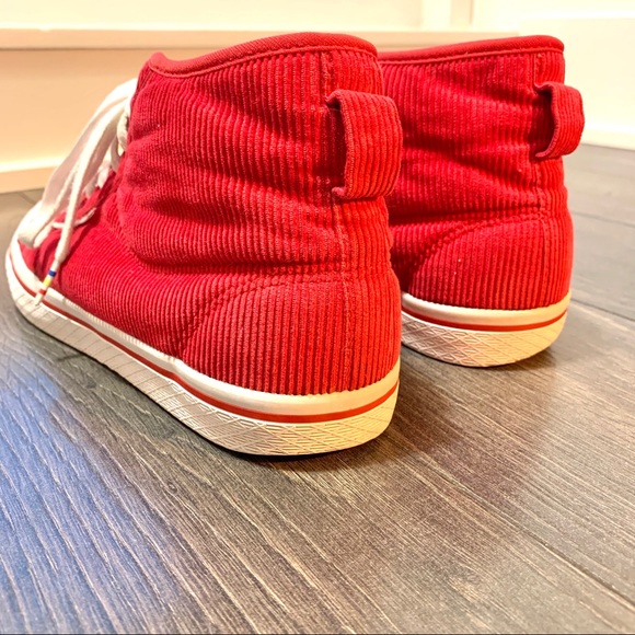 Rare Original Adidas Red Corduroy Sneakers - Picture 4 of 6
